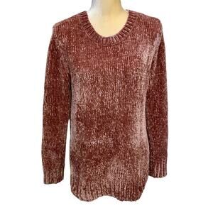 Orvis NWOT Chenille Blush Pink Sweater Women M